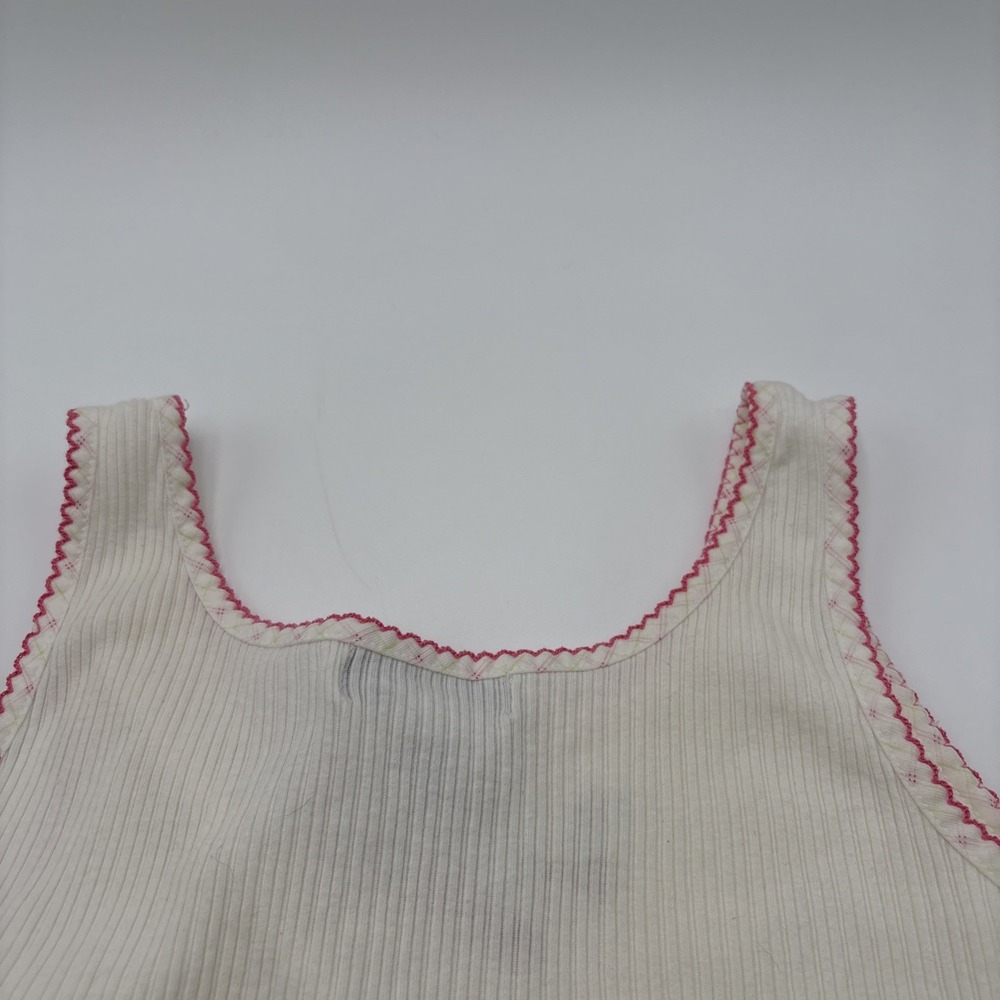 J Appel Classics Tank Top Sleeveless Womens Size Medium Strawberry's Floral Embr - Picture 15 of 15